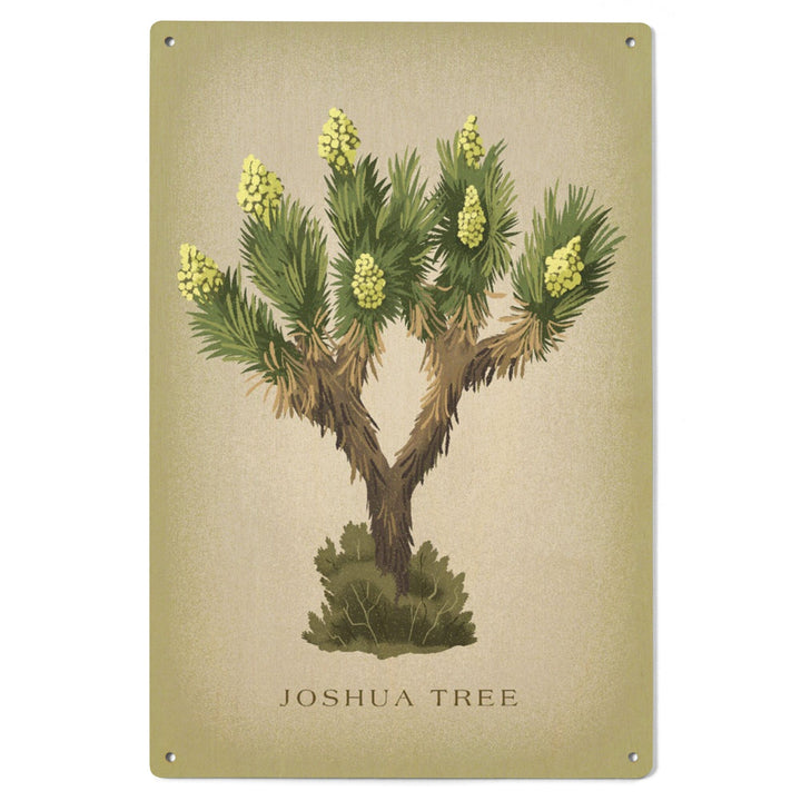 Blooming Joshua Tree, Vintage Flora, Lantern Press Artwork, Wood Signs and Postcards Wood Lantern Press 