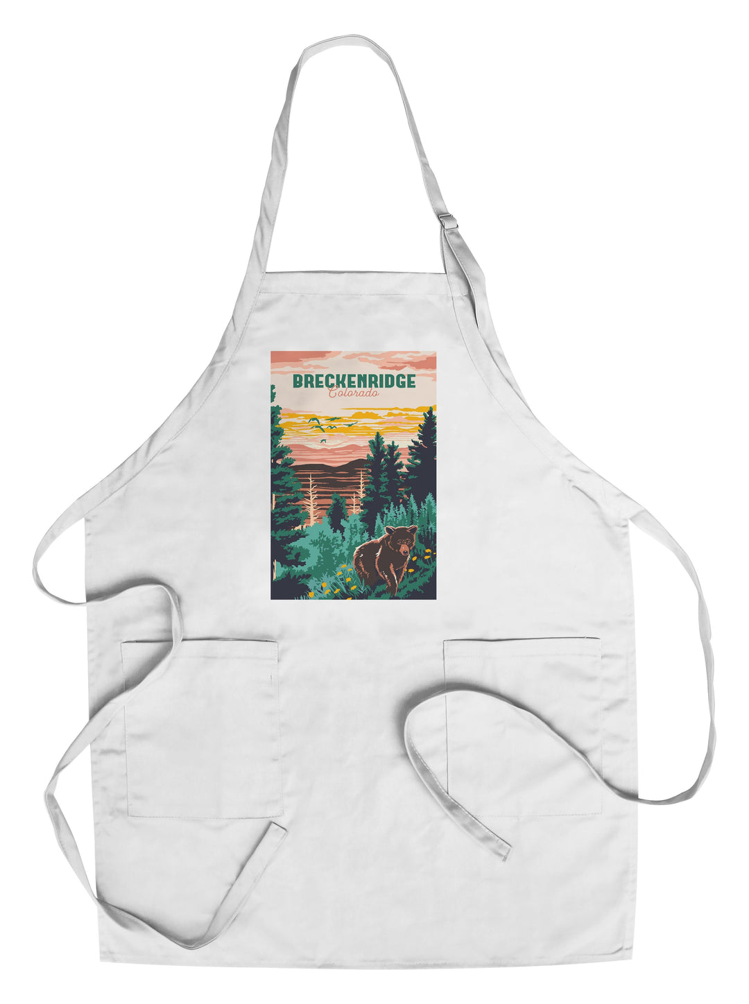 Breckenridge, Colorado, Explorer Series, Lantern Press Artwork, Towels and Aprons Kitchen Lantern Press Chef's Apron 