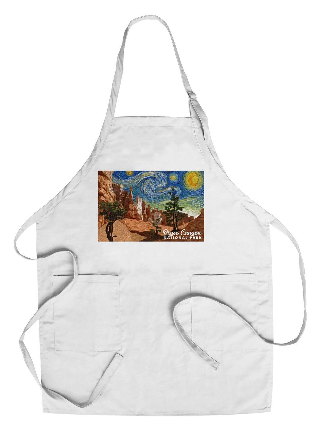 Bryce Canyon National Park, Starry Night National Park Series, Lantern Press Artwork, Towels and Aprons Kitchen Lantern Press Chef's Apron 