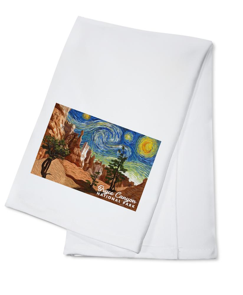 Bryce Canyon National Park, Starry Night National Park Series, Lantern Press Artwork, Towels and Aprons Kitchen Lantern Press Cotton Towel 