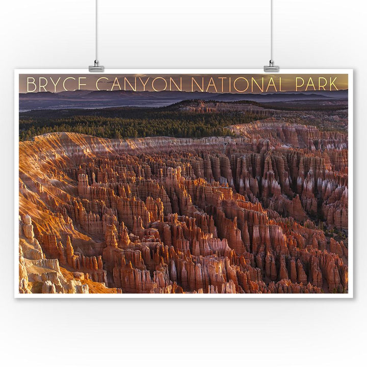 Bryce Canyon National Park, Utah, Canyon Sunset, Lantern Press Photography, Art Prints and Metal Signs Art Lantern Press 