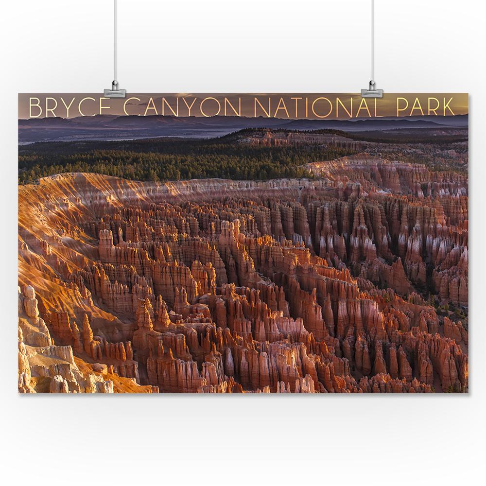 Bryce Canyon National Park, Utah, Canyon Sunset, Lantern Press Photography, Art Prints and Metal Signs Art Lantern Press 