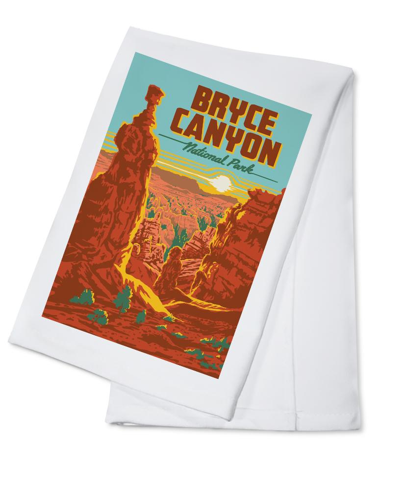 Bryce Canyon National Park, Utah, Explorer Series, Bryce Canyon, Lantern Press Artwork, Towels and Aprons Kitchen Lantern Press Cotton Towel 