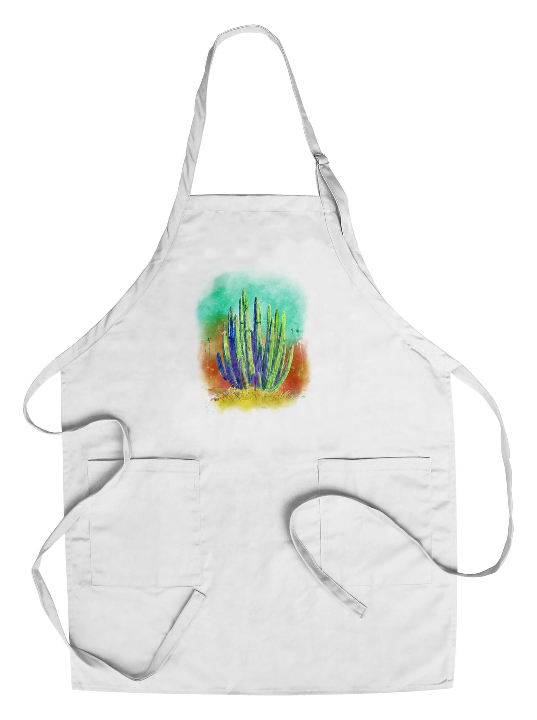 Cactus, Watercolor, Lantern Press Artwork, Towels and Aprons Kitchen Lantern Press Chef's Apron 