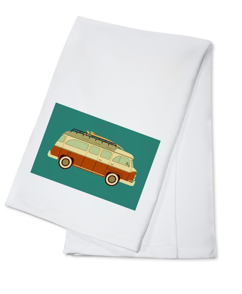 Camper Van, Geometric, Lantern Press Artwork, Towels and Aprons Kitchen Lantern Press Cotton Towel 