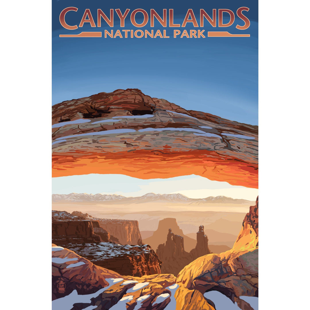 Canyonlands National Park, Utah, Arch, Painterly Series, Lantern Press Artwork, Ceramic Mug Lifestyle-Mug Lantern Press 