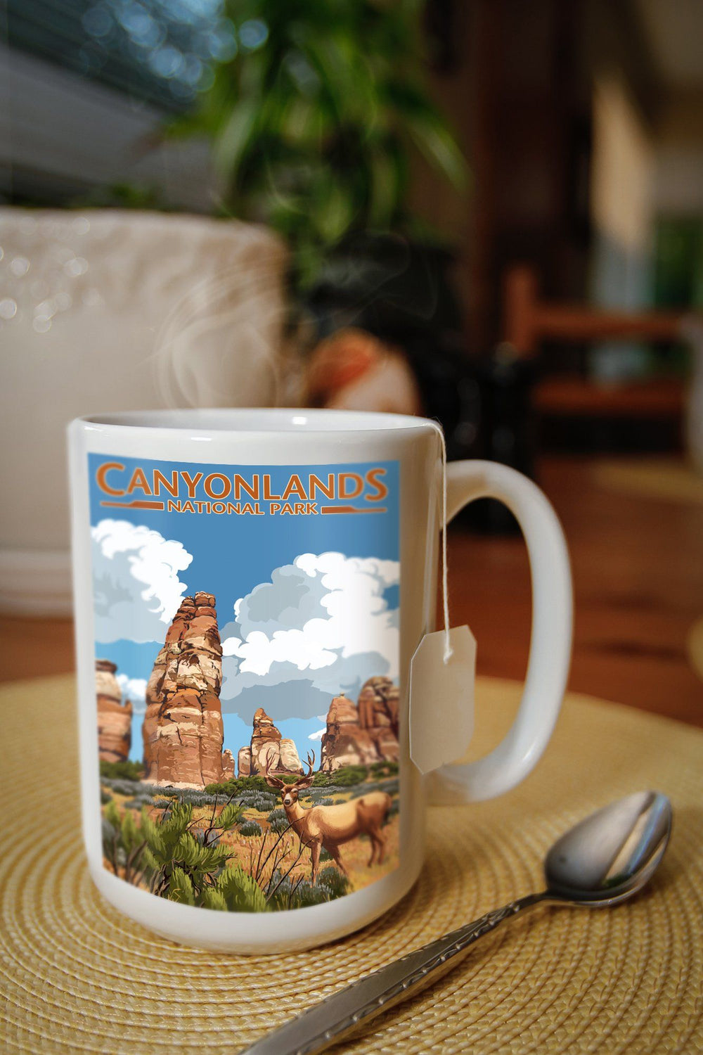 Canyonlands National Park, Utah, Chesler & Deer, Lantern Press Artwork, Ceramic Mug Lifestyle-Mug Lantern Press 