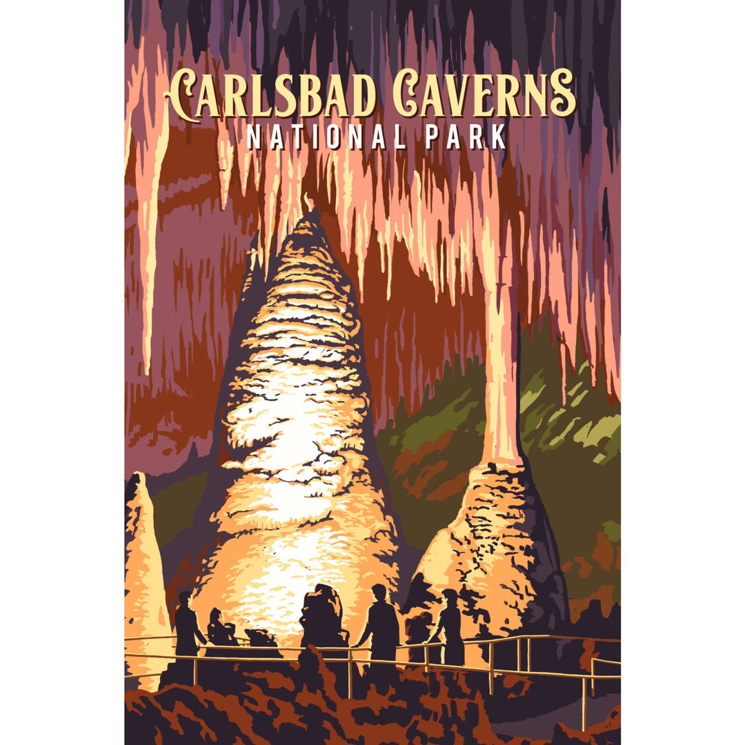 Carlsbad Caverns National Park, New Mexico, Painterly National Park Series, Towels and Aprons Kitchen Lantern Press 