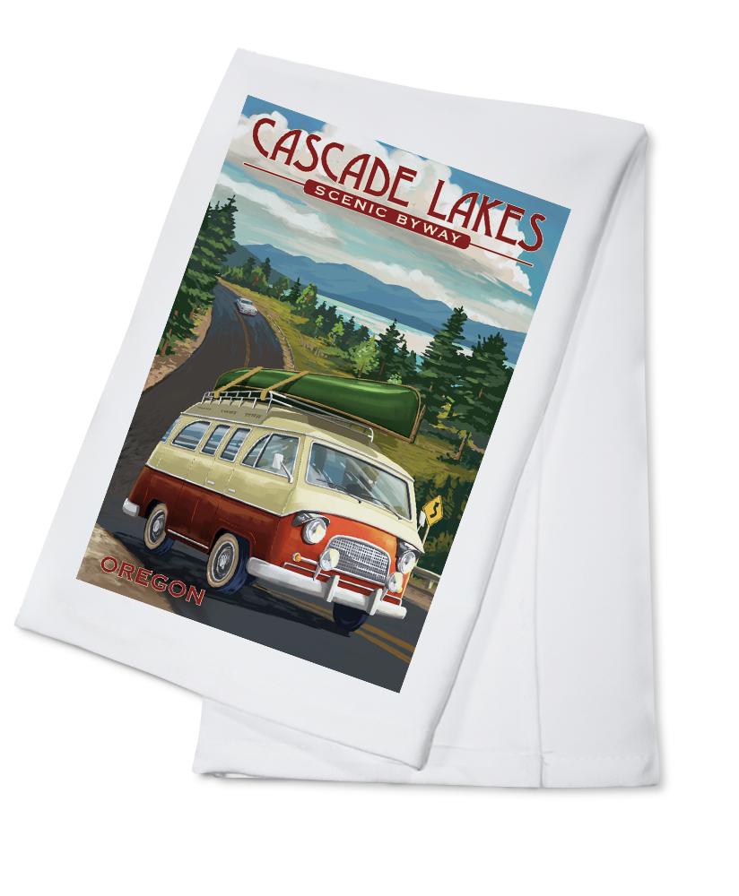 Cascade Lakes Scenic Byway, Oregon, Camper Van, Lantern Press Artwork, Towels and Aprons Kitchen Lantern Press 