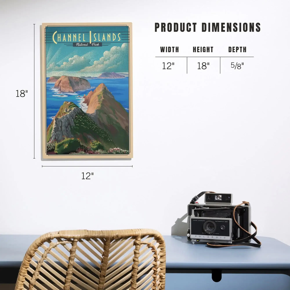 Channel Islands National Park, California, Lithograph National Park Series, Lantern Press Artwork, Wood Signs and Postcards - Lantern Press
