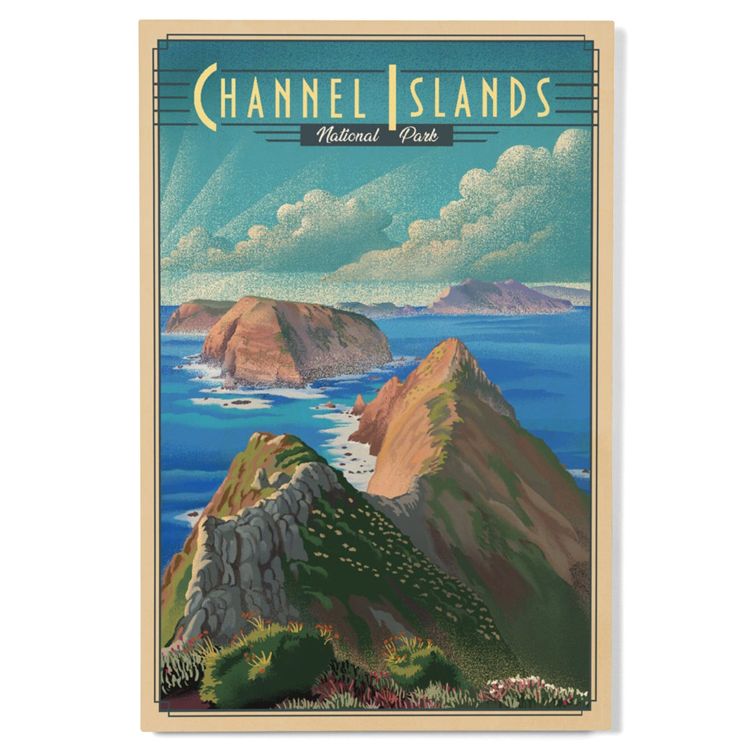 Channel Islands National Park, California, Lithograph National Park Series, Lantern Press Artwork, Wood Signs and Postcards Wood Lantern Press 