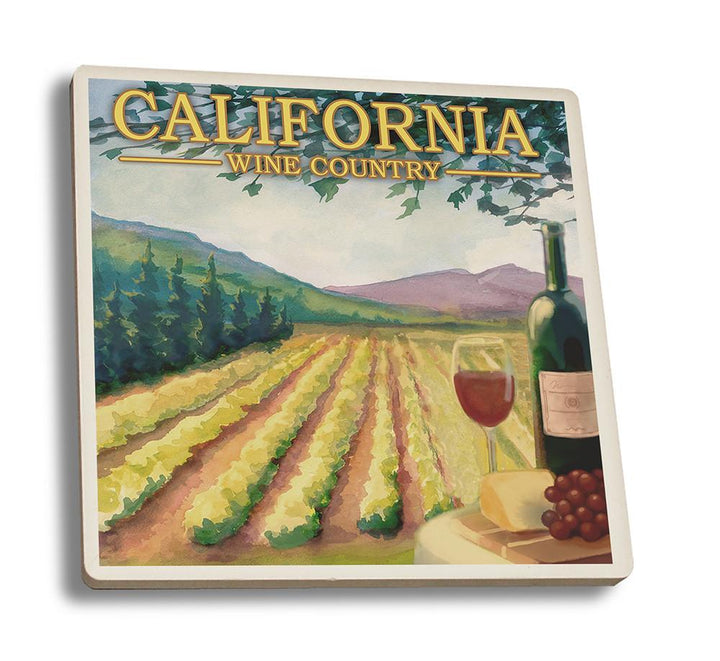 Coaster (California - Wine Country - Lantern Press Artwork) Coaster Nightingale Boutique Coaster Set 
