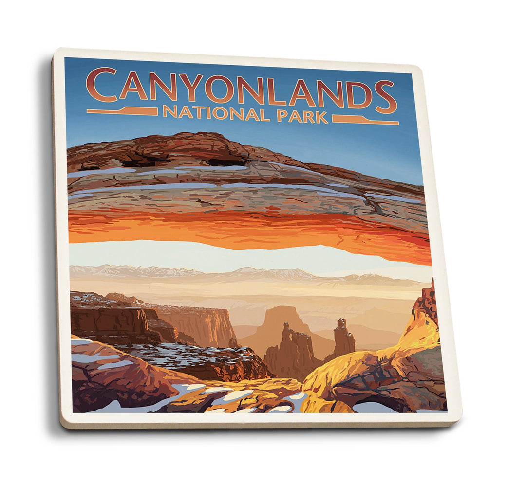Coaster (Canyonlands National Park, Utah - Arch - Lantern Press Artwork) Coaster Nightingale Boutique Coaster Pack 