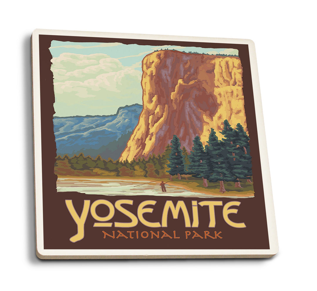 Coaster (Yosemite National Park, California - El Capitan - Lantern Press Artwork) Coaster Nightingale Boutique Coaster Pack 