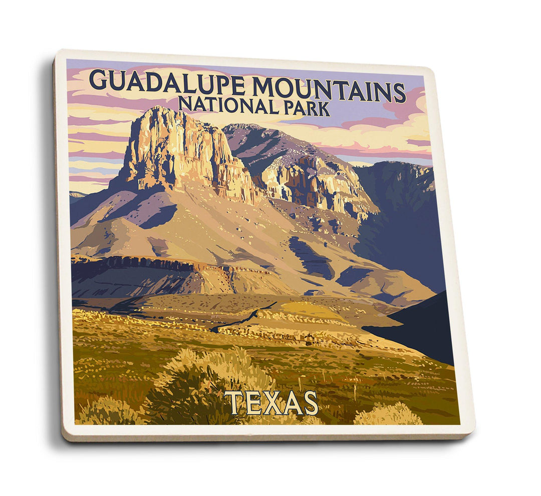 Coasters (Guadalupe Mountains National Park, Texas, Lantern Press Artwork) Coasters Lantern Press 