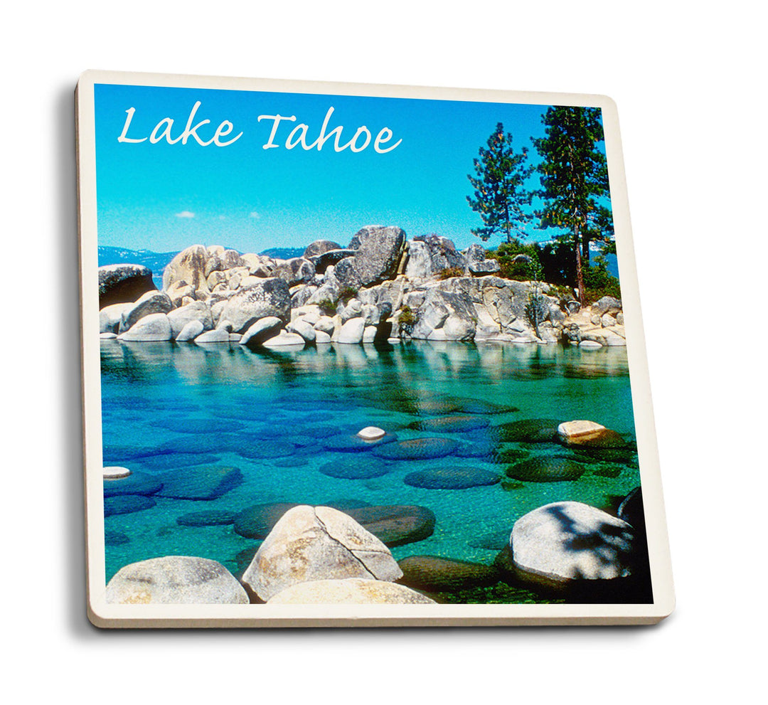 Coasters (Lake Tahoe, Inlet, Photograph) Lifestyle-Coaster Lantern Press 