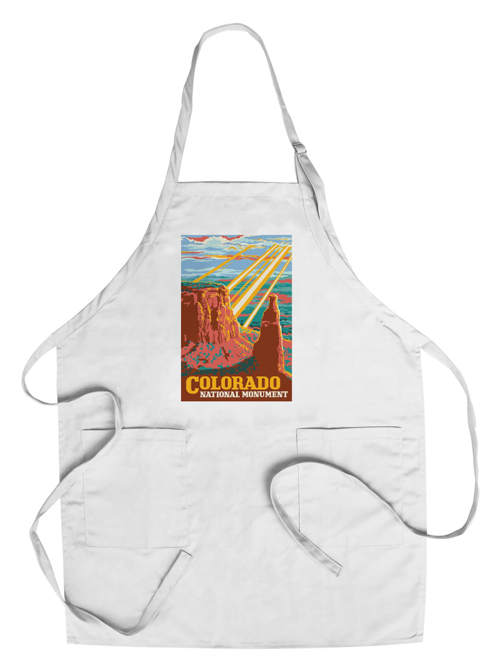 Colorado National Monument, Explorer Series, Lantern Press Artwork, Towels and Aprons Kitchen Lantern Press Chef's Apron 