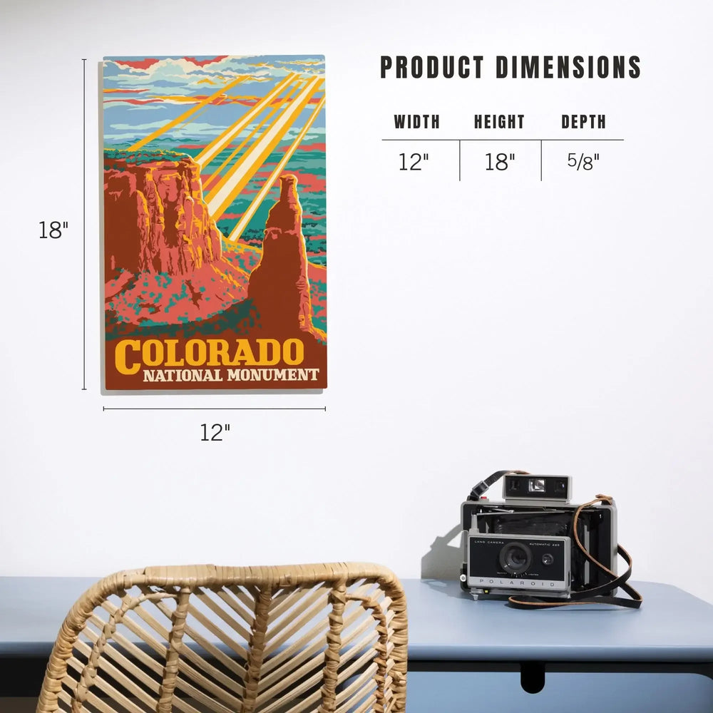 Colorado National Monument, Explorer Series, Lantern Press Artwork, Wood Signs and Postcards - Lantern Press