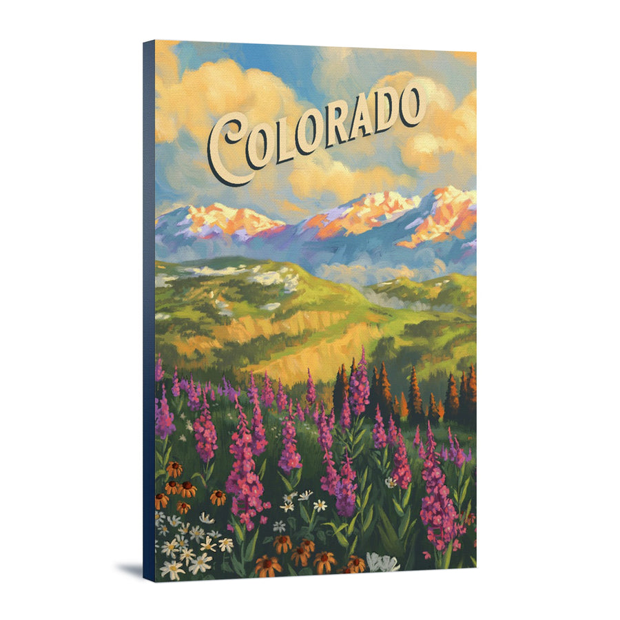 Colorado, Oil Painting, Lantern Press Artwork, Stretched Canvas Canvas Lantern Press 
