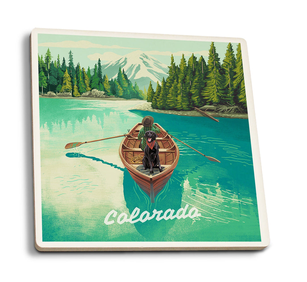 Colorado, Quiet Explorer, Boating, Mountain Coasters Lantern Press 