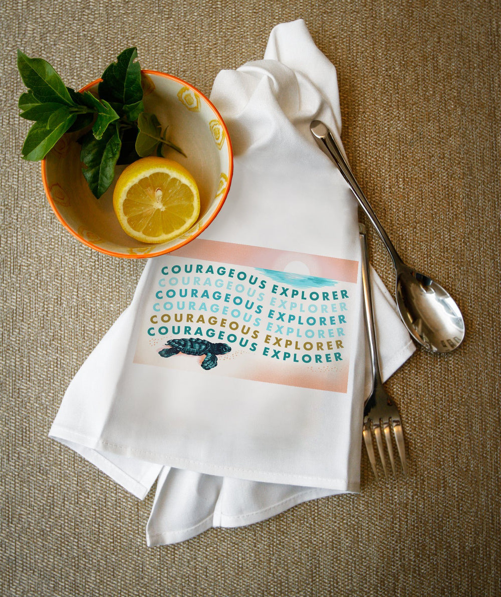 Courageous Explorer Collection, Turtle, Towels and Aprons Kitchen Lantern Press 