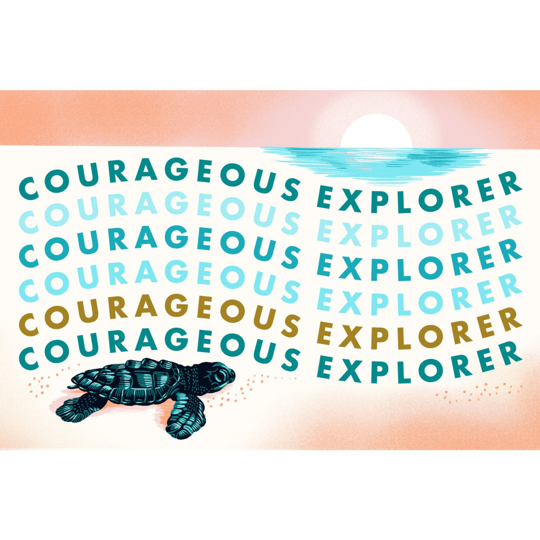 Courageous Explorer Collection, Turtle, Towels and Aprons Kitchen Lantern Press 
