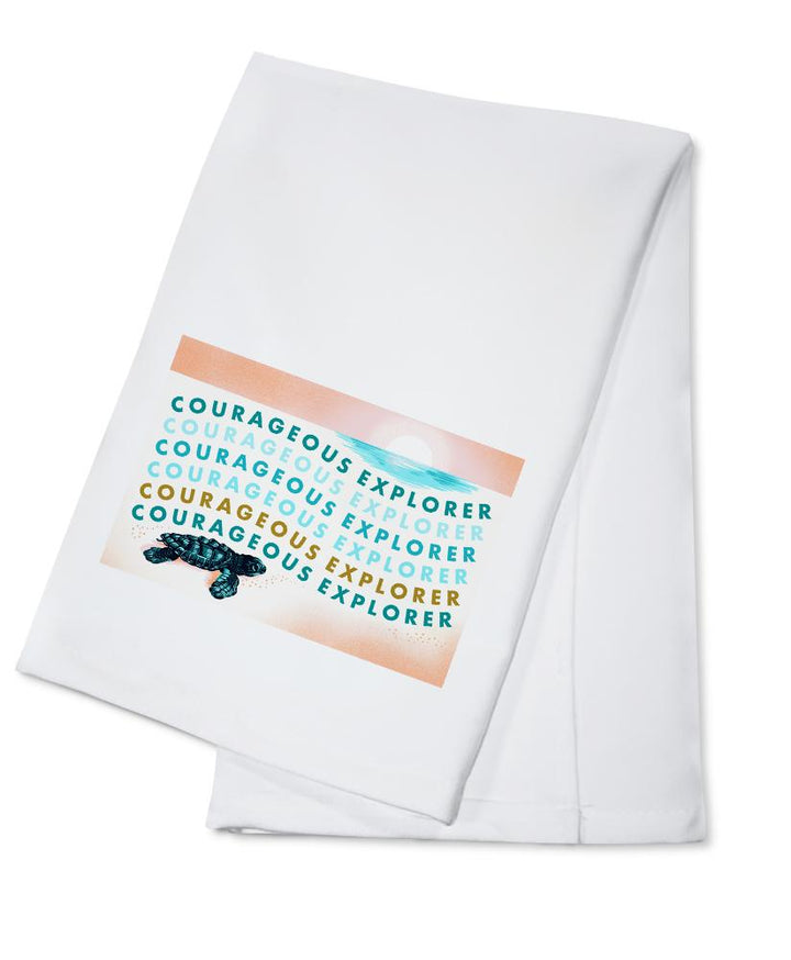 Courageous Explorer Collection, Turtle, Towels and Aprons Kitchen Lantern Press Cotton Towel 