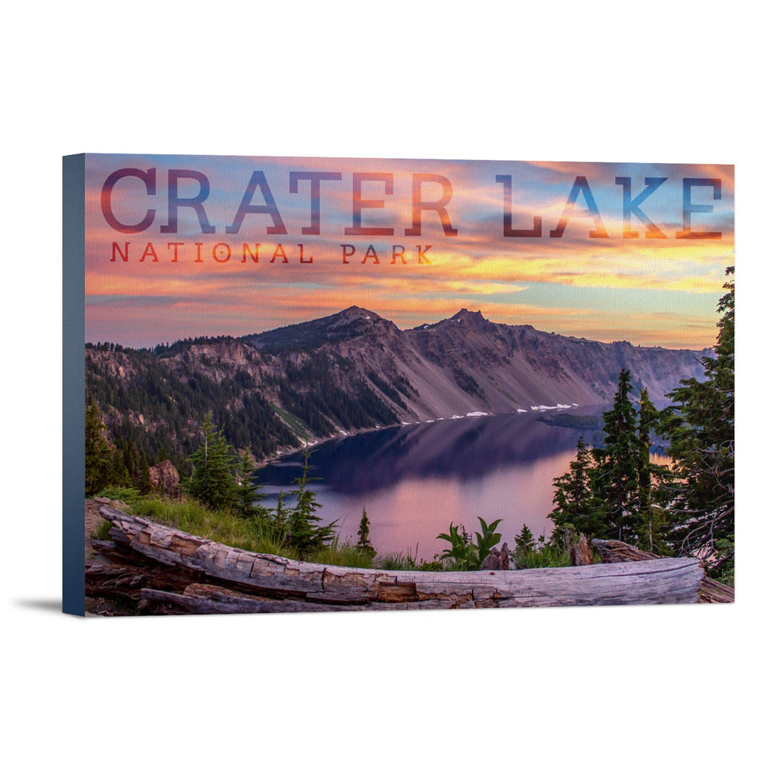Crater Lake National Park, Oregon, Early Morning, Lantern Press Photography, Stretched Canvas Canvas Lantern Press 16x24 Stretched Canvas 