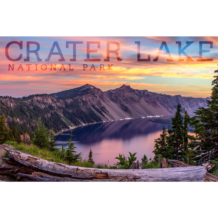 Crater Lake National Park, Oregon, Early Morning, Lantern Press Photography, Stretched Canvas Canvas Lantern Press 