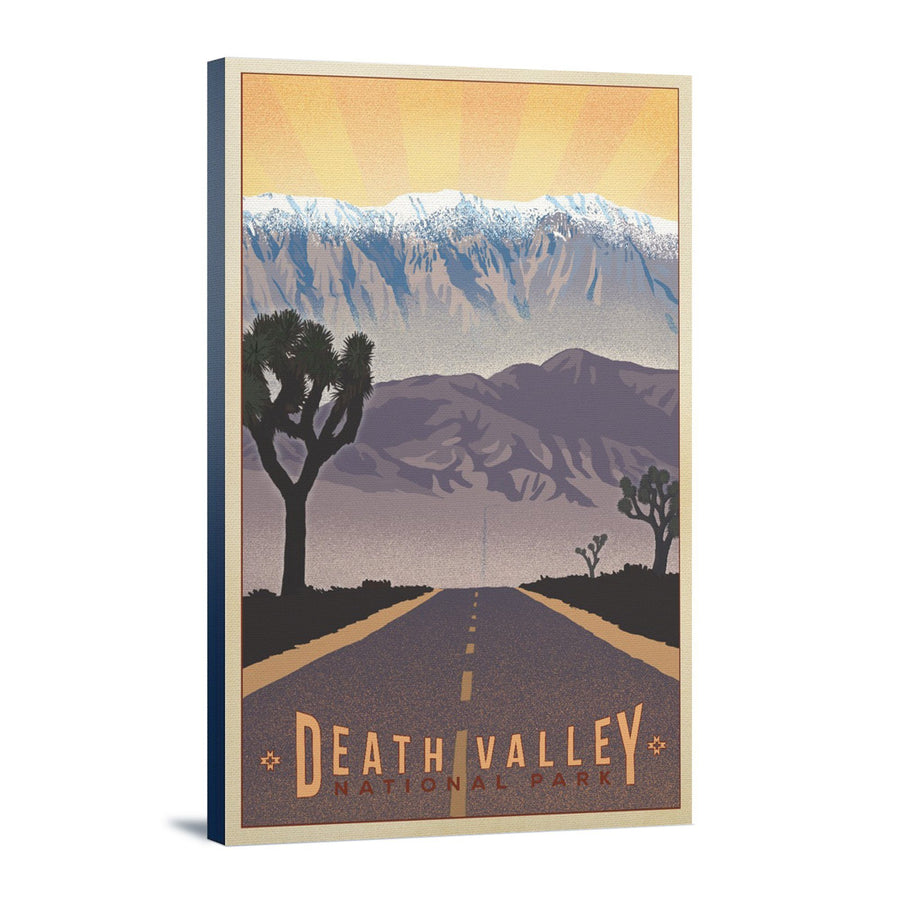 Death Valley National Park, California, Lithograph, Lantern Press Artwork, Stretched Canvas Canvas Lantern Press 
