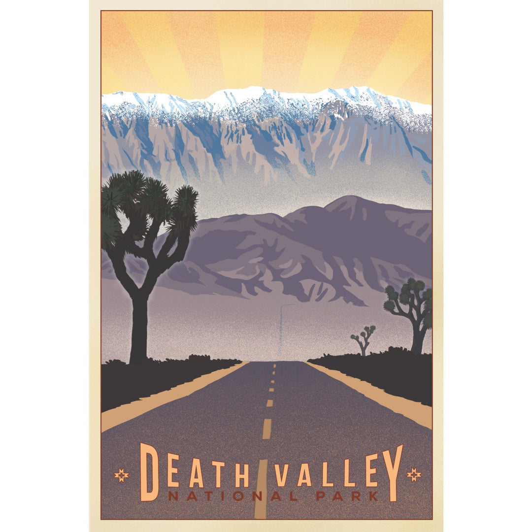 Death Valley National Park, California, Lithograph, Lantern Press Artwork, Stretched Canvas Canvas Lantern Press 