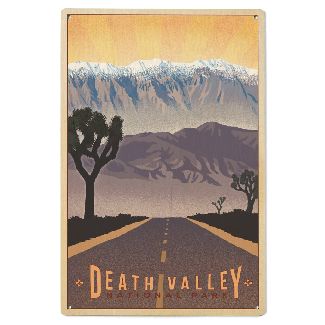 Death Valley National Park, California, Lithograph, Lantern Press Artwork, Wood Signs and Postcards Wood Lantern Press 