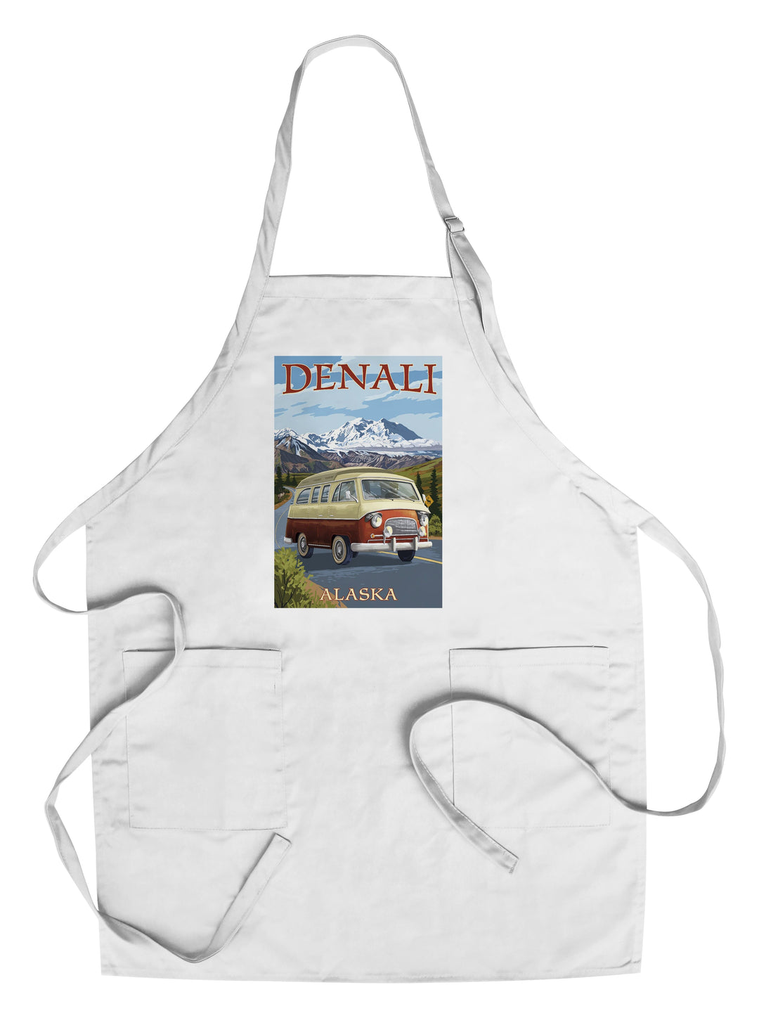Denali, Alaska, Camper Van, Lantern Press Artwork Kitchen Lantern Press Chef's Apron 