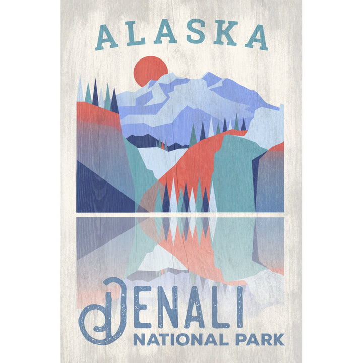 Denali National Park, Alaska, Lantern Press Artwork, Towels and Aprons Kitchen Lantern Press 