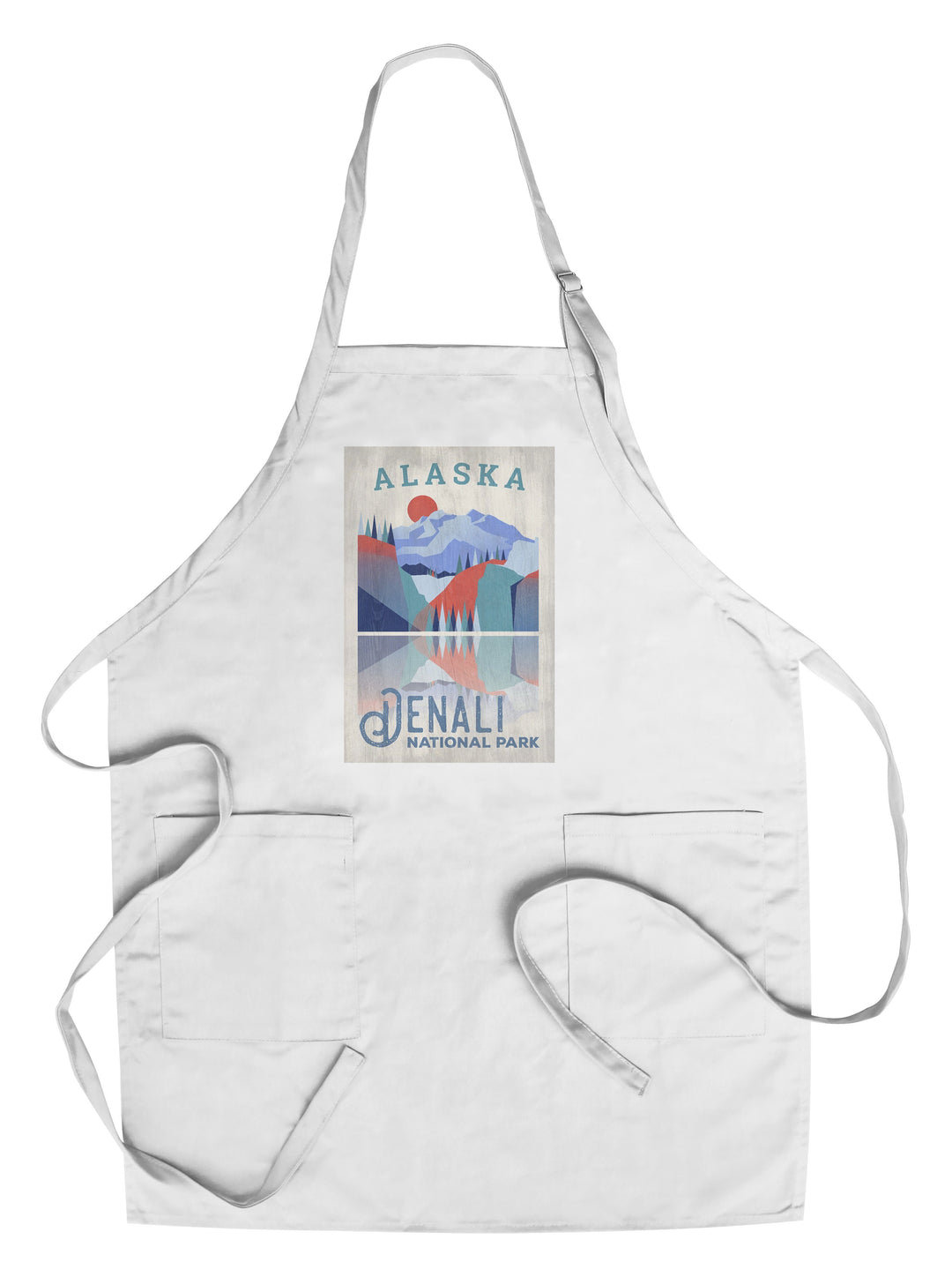 Denali National Park, Alaska, Lantern Press Artwork, Towels and Aprons Kitchen Lantern Press Chef's Apron 