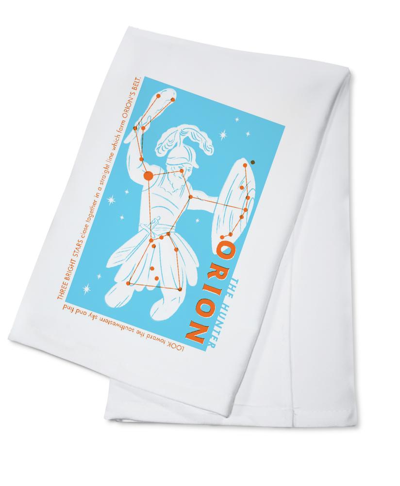Drawings in the Stars Collection, Orion, The Hunter Constellation, Towels and Aprons Kitchen Lantern Press 