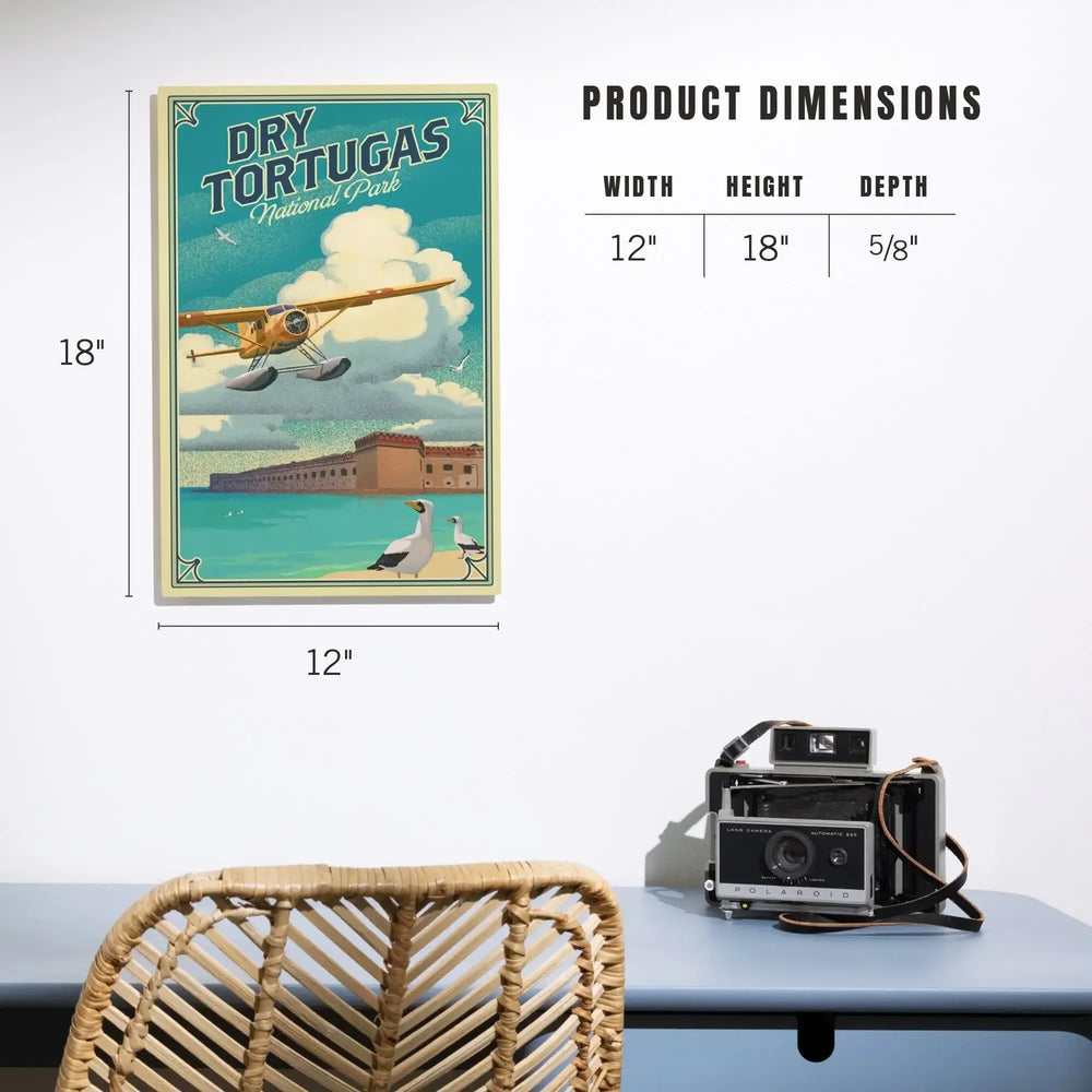 Dry Tortugas National Park, Florida, Lithograph National Park Series, Lantern Press Artwork, Wood Signs and Postcards - Lantern Press