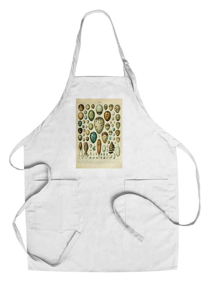 Eggs, Vintage Bookplate, Adolphe Millot Artwork, Towels and Aprons Kitchen Lantern Press Chef's Apron 