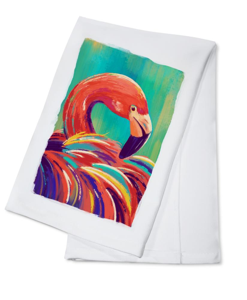Flamingo, Vivid, Lantern Press Artwork, Towels and Aprons Kitchen Lantern Press 