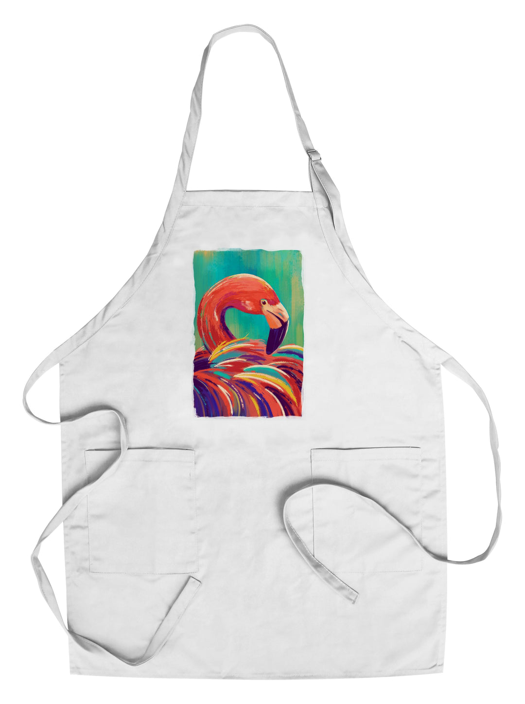 Flamingo, Vivid, Lantern Press Artwork, Towels and Aprons Kitchen Lantern Press Chef's Apron 