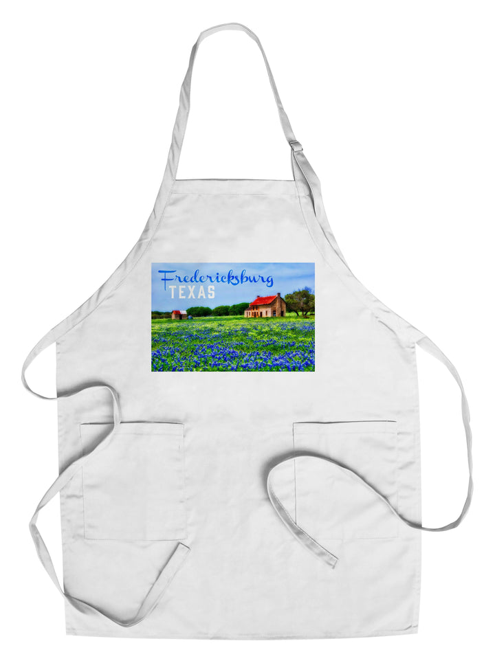 Fredericksburg, Texas, Bluebonnets, Lantern Press Photography, Towels and Aprons Kitchen Lantern Press Chef's Apron 
