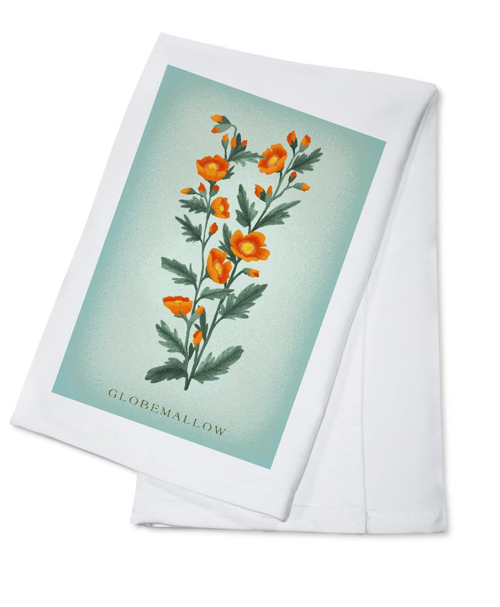 Globemallow, Vintage Flora, Lantern Press Artwork, Towels and Aprons Kitchen Lantern Press Cotton Towel 