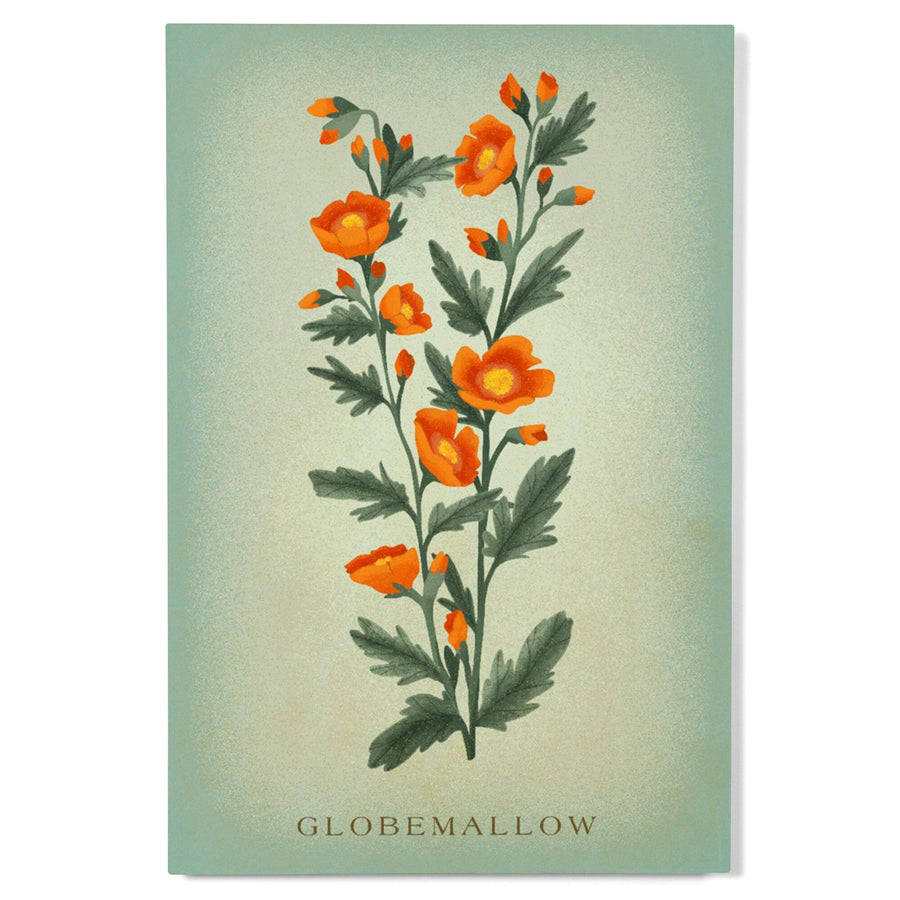 Globemallow, Vintage Flora, Lantern Press Artwork, Wood Signs and Postcards Wood Lantern Press 