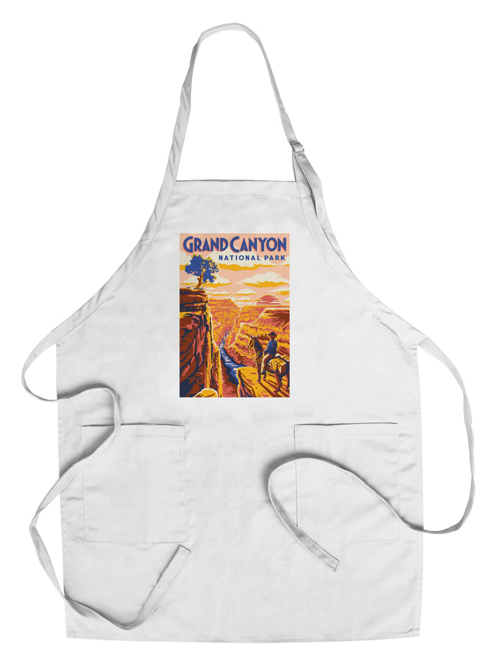 Grand Canyon National Park, Arizona, Explorer Series, Grand Canyon, Lantern Press Artwork, Towels and Aprons Kitchen Lantern Press Chef's Apron 