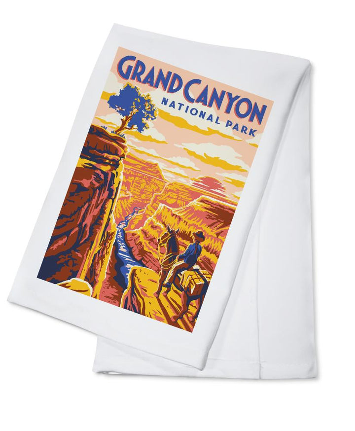 Grand Canyon National Park, Arizona, Explorer Series, Grand Canyon, Lantern Press Artwork, Towels and Aprons Kitchen Lantern Press Cotton Towel 