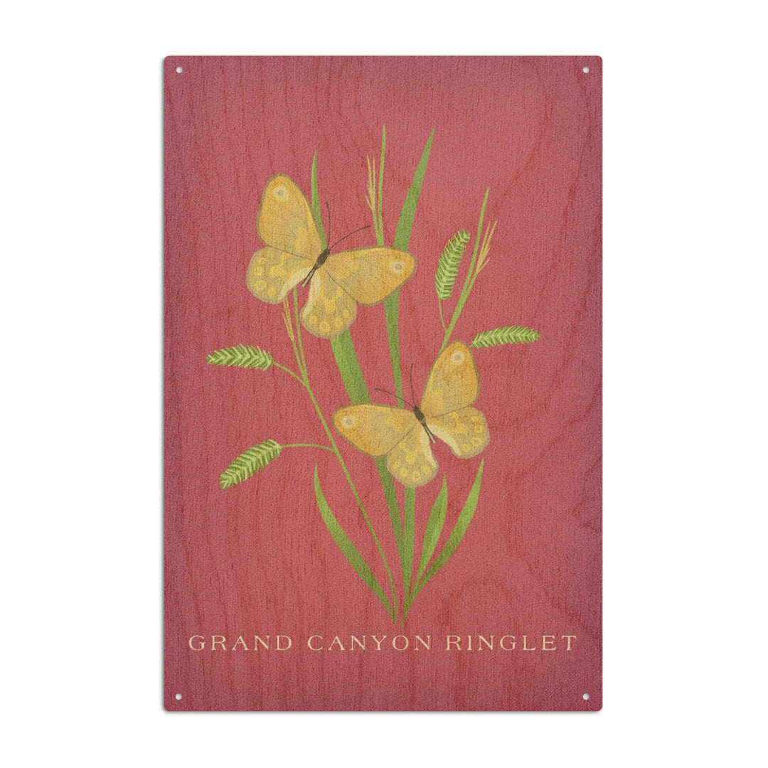 Grand Canyon Ringlet, Vintage Flora, Lantern Press Artwork, Wood Signs and Postcards Wood Lantern Press 10 x 15 Wood Sign 