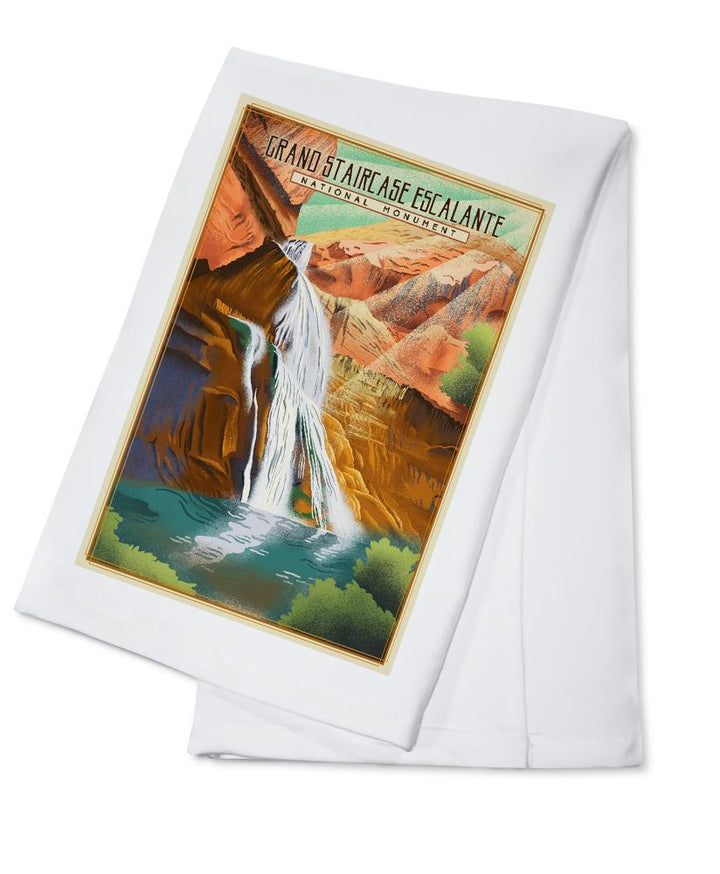 Grand Staircase-Escalante National Monument, Utah, Lithograph, Lantern Press Artwork, Towels and Aprons Kitchen Lantern Press Cotton Towel 