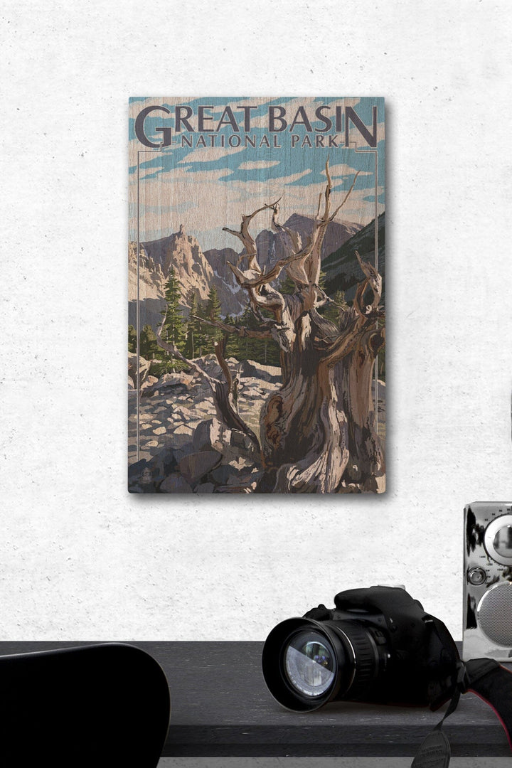 Great Basin National Park, Wheeler Peak, Lantern Press Artwork, Wood Signs and Postcards Wood Lantern Press 12 x 18 Wood Gallery Print 