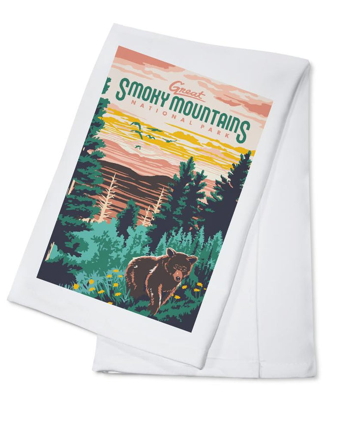 Great Smoky Mountains National Park, Explorer Series, Lantern Press Artwork, Towels and Aprons Kitchen Lantern Press 