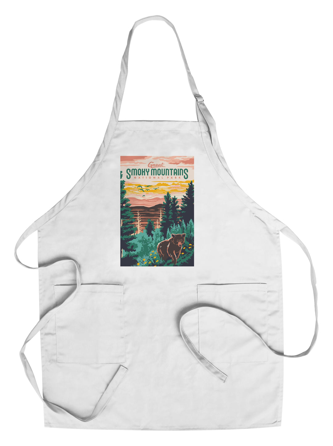 Great Smoky Mountains National Park, Explorer Series, Lantern Press Artwork, Towels and Aprons Kitchen Lantern Press Chef's Apron 